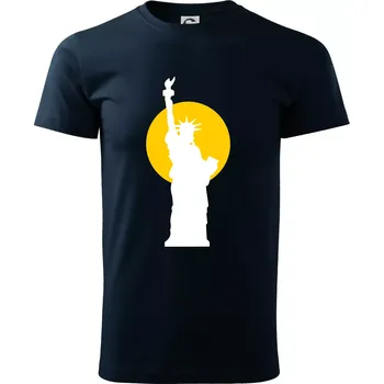 Socha svobody slunce - Triko extra velké (5-8XL) - 6XL ( Námořní modrá (velmi tmavá - téměř černá) )