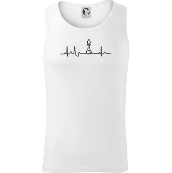 EKG Šachové figurky - Střelec - Tílko pánské Core - 2XL ( Bílá )