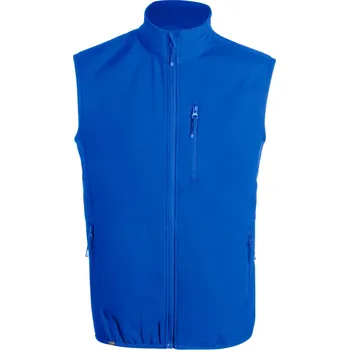 Pánská vesta Reklamní Shelles RPET softshellová vesta, modrá, M