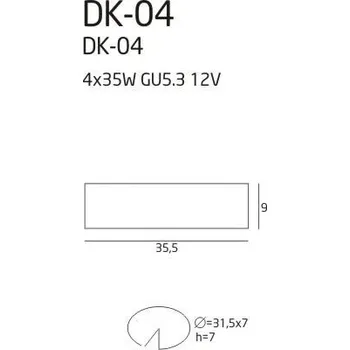 Bodové svítidlo Max-light Max-DK-04 WH