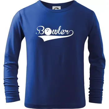 Chlapecké tričko Bowler - Triko dětské Long Sleeve - 158 cm/12 let ( Královská modrá )