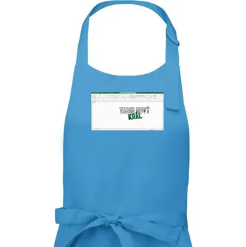 Kuchyňská zástěra Tabulkový král - Pánská zástěra na vaření - Univerzální velikost ( Světlý tyrkys )