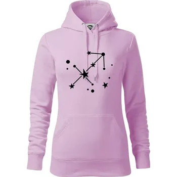 Dámská mikina Souhvězdí - Sagittarius - Střelec - Mikina dámská Cape s kapucí - XS ( Orchid )