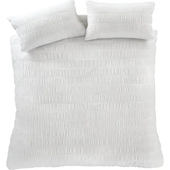 Povlečení Bílé povlečení na jednolůžko 135x200 cm Seersucker - Catherine Lansfield ID_1510276