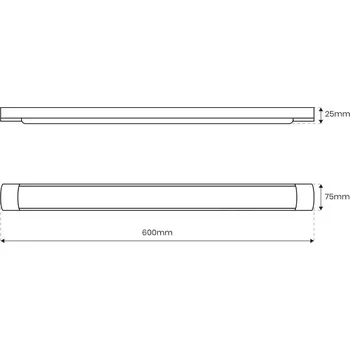 Milagro Lighting EK9838 Batten 1xLED 18W bílé