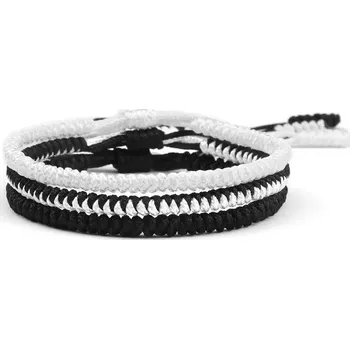 Náramek Ručně pletený vrstvený náramek | módní doplněk, ochranný náramek - Styl 13