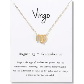 Náhrdelník Elegantní náhrdelník s přívěskem znamení zvěrokruhu | náhrdelník, přívěsek - Panna