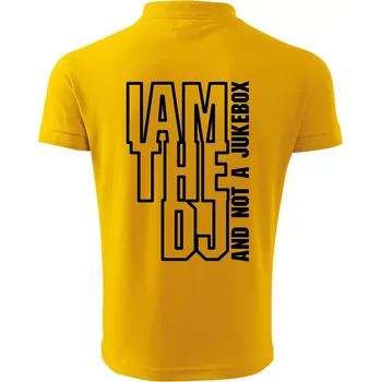 Pánská košile Iam the dj and not a jukebox na výšku - Polokošile pánská Pique Polo 203 - S ( Žlutá )