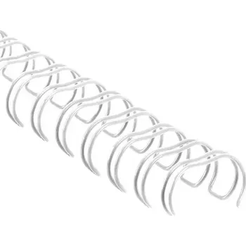 Vázací hřbet Drátěné hřbety 2:1, 38mm - bílé, 24ks