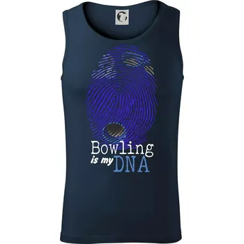 Bowling is my DNA - Tílko pánské Core - S ( Námořní modrá (velmi tmavá - téměř černá) )
