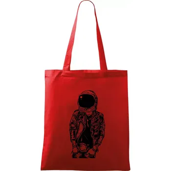 Nákupní taška Astronaut Punkster - Taška bavlněná - 42 x 38 cm ( Červená )