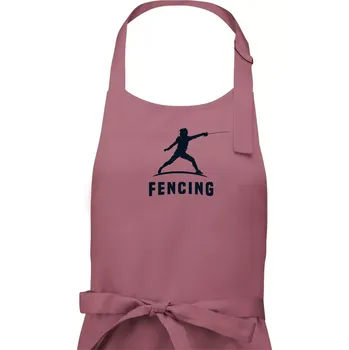 Kuchyňská zástěra Fencing (šerm) - postava - Dámská zástěra na vaření - Univerzální velikost ( Starorůžová )