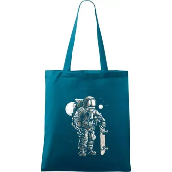 Astronaut Skater - Taška bavlněná - 42 x 38 cm ( Petrolejová )