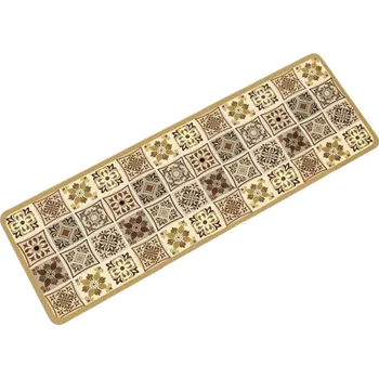 Koberec Protiskluzový koberec 50x80 cm Retro vzor Kuchyňská rohožka Koupelnový koberec Rohožka ke dveřím Měkký savý koberec do domácnosti