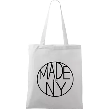 Nákupní taška Made in NY - Taška bavlněná - 42 x 38 cm ( Bílá )