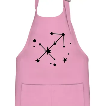 Kuchyňská zástěra Souhvězdí - Sagittarius - Střelec - Dětská zástěra na vaření - Univerzální velikost ( Růžová )