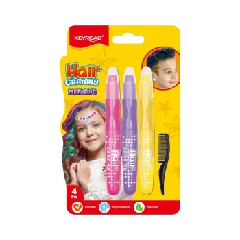 Kresba Křídy na vlasy KeyRoad - Metallic shine