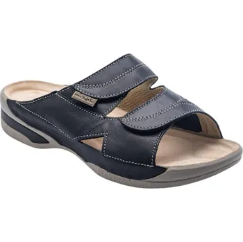 Dámské pantofle Dámské zdravotní pantofle Medistyle kožené černé Lucy na hallux - 42