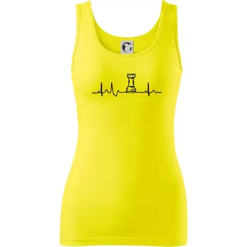 Dámské tričko EKG Šachové figurky - Věž - Dámské tílko - 2XL ( Citrónová )