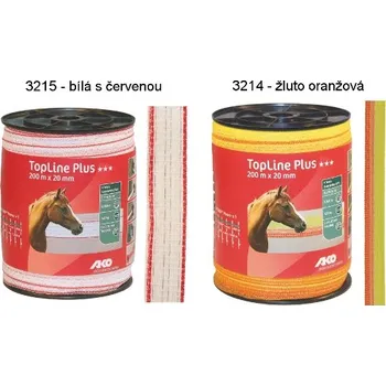 Ohradník Kerbl Polyetylenová páska pro elektrické ohradníky TopLine Plus šířka 2 cm Barva: Oranžová