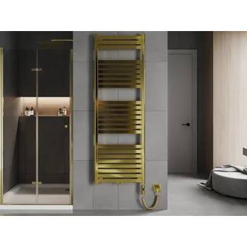 Radiátor MEXEN/S - Uran radiátor + topná tyč 1800 x 600 mm, 900 W, zlatá W105-1800-600-2900-50