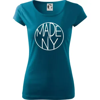Dámské oblečení Made in NY - Dámské triko Pure - XL ( Petrolejová )