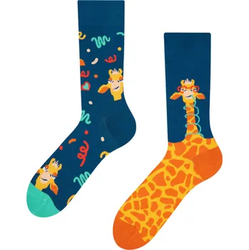 Veselé ponožky Vtipná žirafa