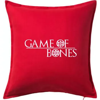 Polštář Game of bones - Polštář 50x50 - 50x50 - Pouze potah ( Červená )