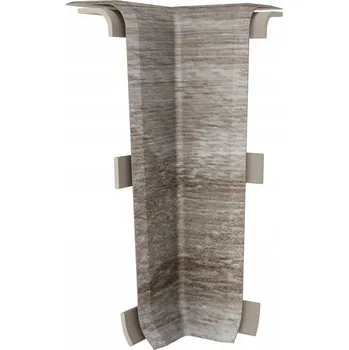 soklová lišta Vnitřní roh Vilo PVC 3,3 x 10, délka 6 cm, dub