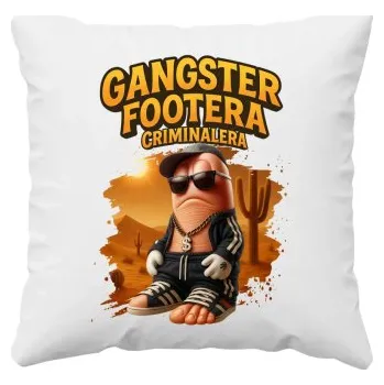 Žertovný předmět Gangster Footera Criminalera - Italian Brainrot - noha zločince - polštář s potiskem- Tričkový.cz
