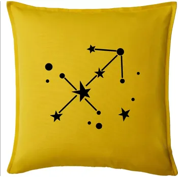 Polštář Souhvězdí - Sagittarius - Střelec - Polštář 50x50 - 50x50 - Pouze potah ( Žlutá )