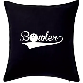 Polštář Bowler - Polštář 50x50 - 50x50 - Pouze potah ( Černá )