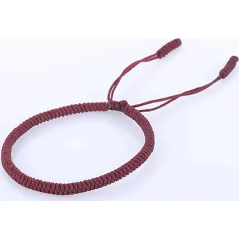 Náramek Ručně vázaný tibetský náramek štěstí | náramek, amulet - 2