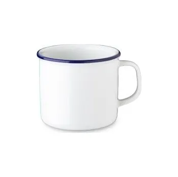 BENEDIKT hrnek s uchem 0,25 l modrý okraj (6 ks)