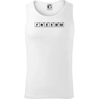 Periodická tabulka Pardubice - Tílko pánské Core - 2XL ( Bílá )