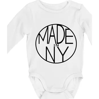Made in NY - Body kojenecké s dlouhým rukávem - Dlouhý r. do 3 měs ( Bílá )
