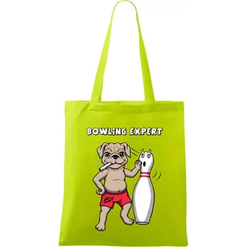 Bowling expert (Hana-creative) - Taška bavlněná - 42 x 38 cm ( Limetková )