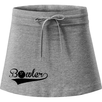 Dámská sukně Bowler - Sportovní sukně - two in one - XL ( Tmavě šedý melír )
