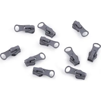 Zip Jezdec ke kostěným zipům No 3 Varianta: 4 šedá, Balení: 10 ks