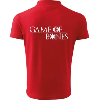Pánská košile Game of bones - Polokošile pánská Pique Polo 203 - 5XL ( Červená )