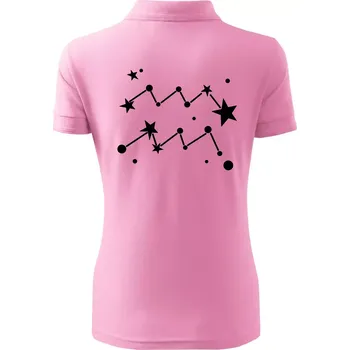 Souhvězdí - Aquarius - Vodnář - Polokošile dámská Pique Polo - M ( Růžová )