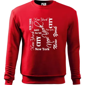 Pánská mikina New York City font - Mikina Essential pánská - 2XL ( Červená )