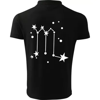 Pánská košile Souhvězdí - Scorpio - Štír - Polokošile pánská Pique Polo 203 - 2XL ( Černá )