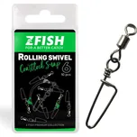 ZFISH Obratlík s Karabinou Rolling Swivel & Coastlock snap 16 ZFISH Obratlík s Karabinou Rolling Swivel & Coastlock snap 16