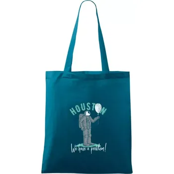 Houston we have a problem hra - Taška bavlněná - 42 x 38 cm ( Petrolejová )