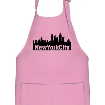 Kuchyňská zástěra New York City silueta - Dětská zástěra na vaření - Univerzální velikost ( Růžová )