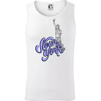 New York Lettering - Tílko pánské Core - XL ( Bílá )