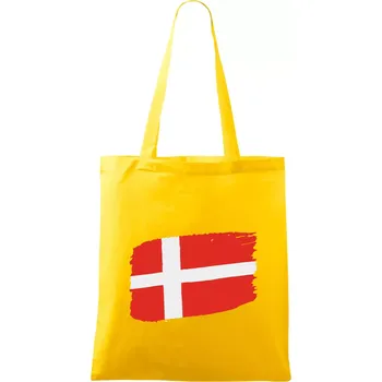 Dánsko vlajka - Taška bavlněná - 42 x 38 cm ( Žlutá )