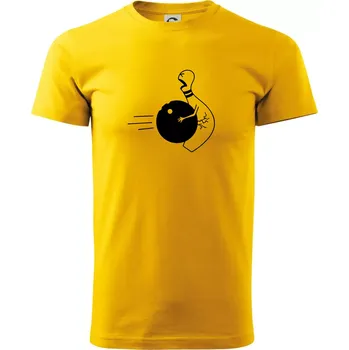 Koule vs kuželka - Triko extra velké (5-8XL) - 8XL ( Žlutá )