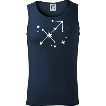 Souhvězdí - Sagittarius - Střelec - Tílko pánské Core - M ( Námořní modrá (velmi tmavá - téměř černá) )